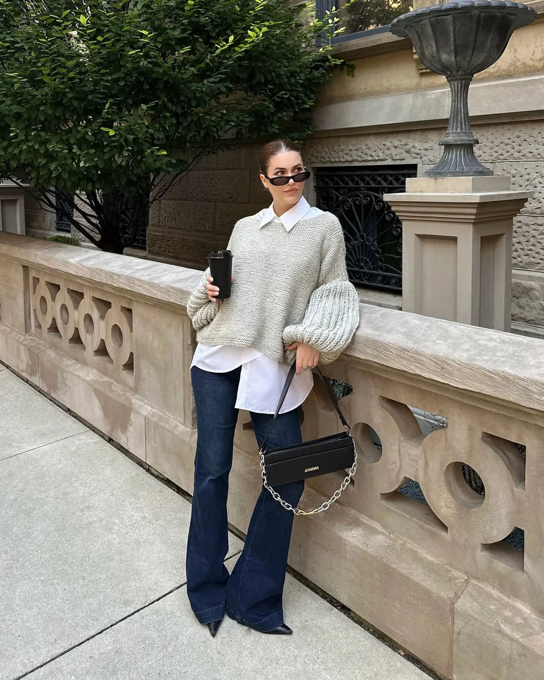 18 fall streetwear outfits NYC 2026 Chunky Knit Layers For Crisp Autumn Mornings