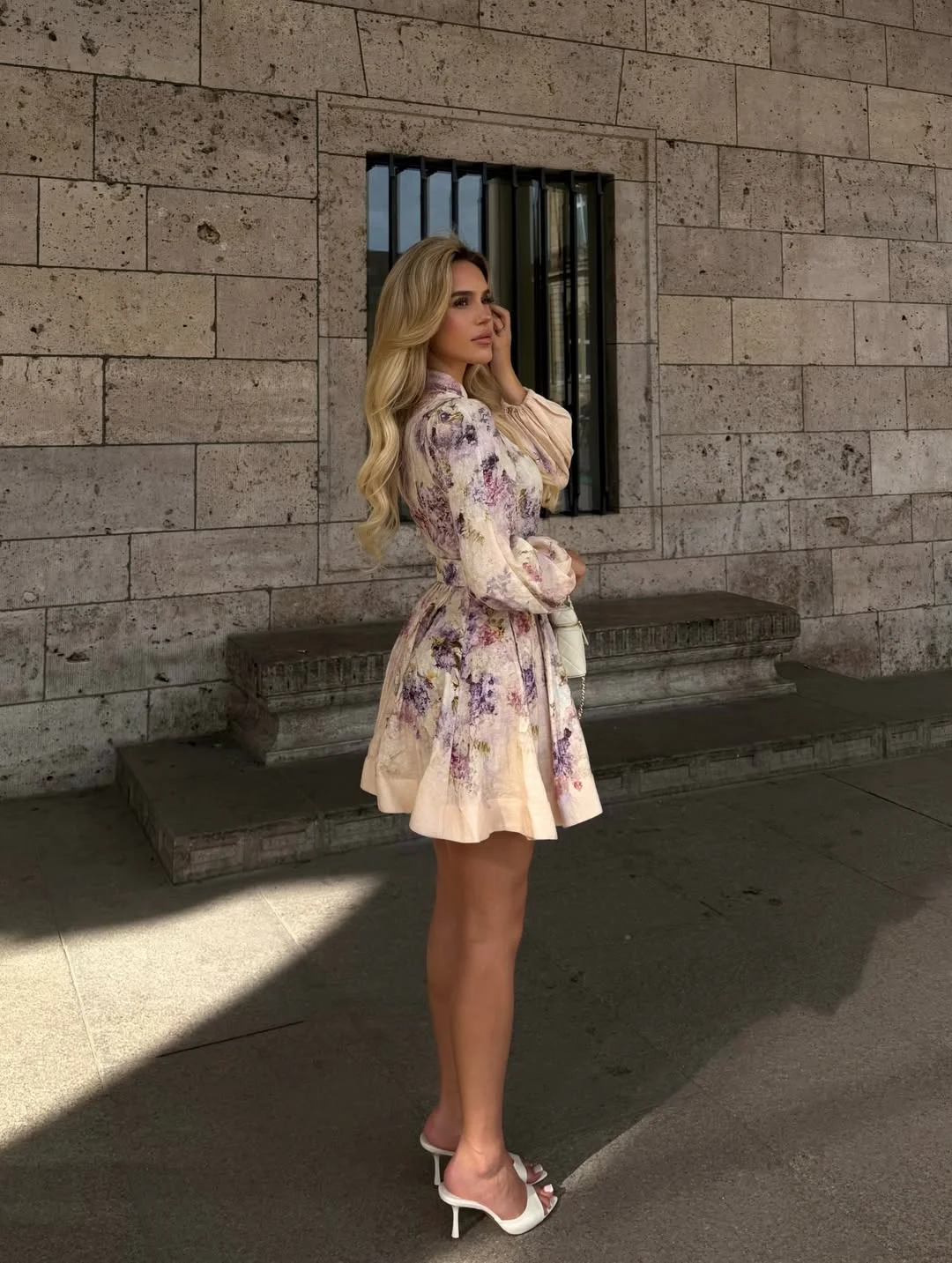 22 fall wedding guest dress 2026 Soft Floral Mini Dress for October Semi Formal Women
