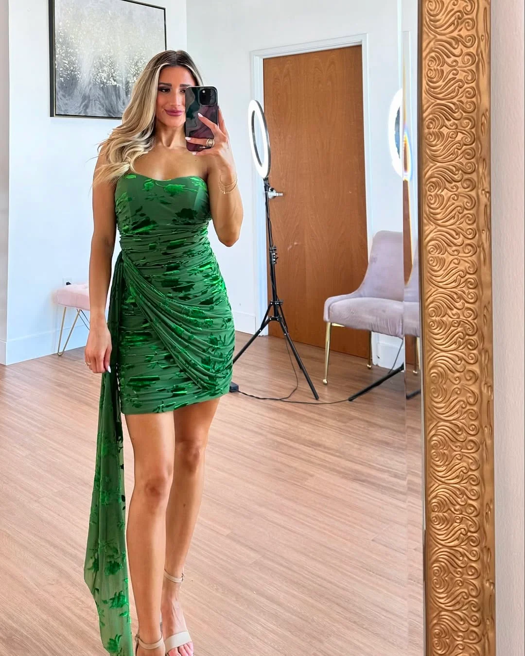 22 fall wedding guest dress 2026 Emerald Green Glamour for Cocktail Wedding Season