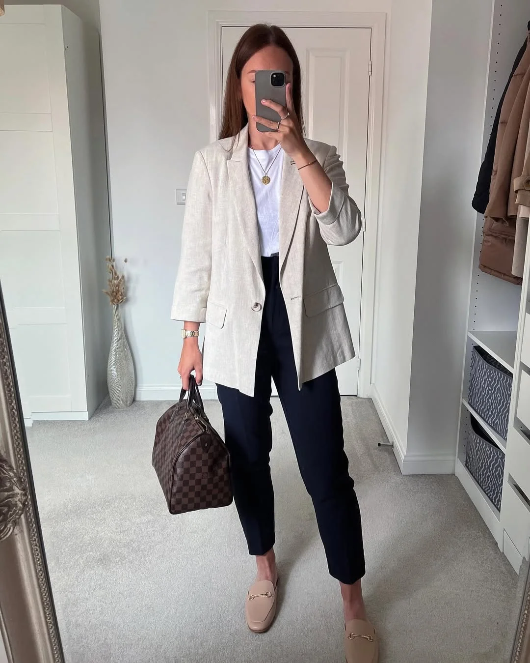 21 fall work outfits 2026 Relaxed Neutral Tailoring for Everyday Office Days