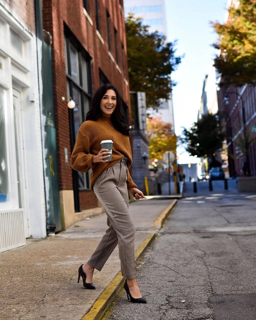 21 fall work outfits 2026 Modern Camel Suiting with Refined Professional Appeal
