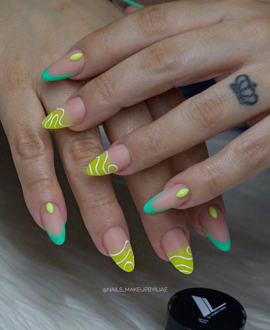 21 funky summer nails 2026 Lime Twist French Tips With Fresh Summer Contrast