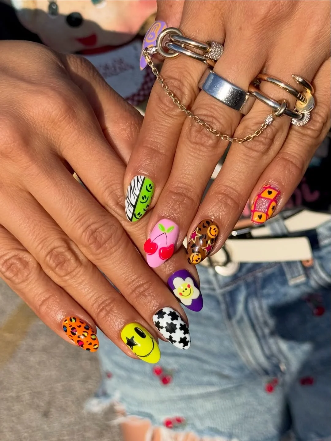 21 funky summer nails 2026 Retro Pop Culture Nails Packed With Personality