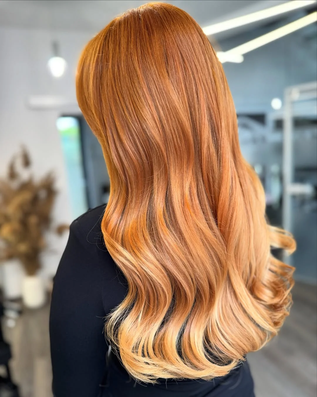 July Hair Colour Ideas 2026 Golden Copper Cascade With Sunlit Warmth
