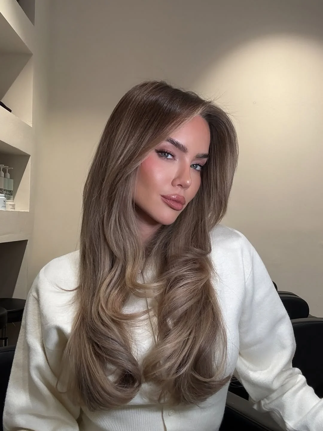July Hair Colour Ideas 2026 Smoky Milk Tea Layers With Soft Blonde Accents