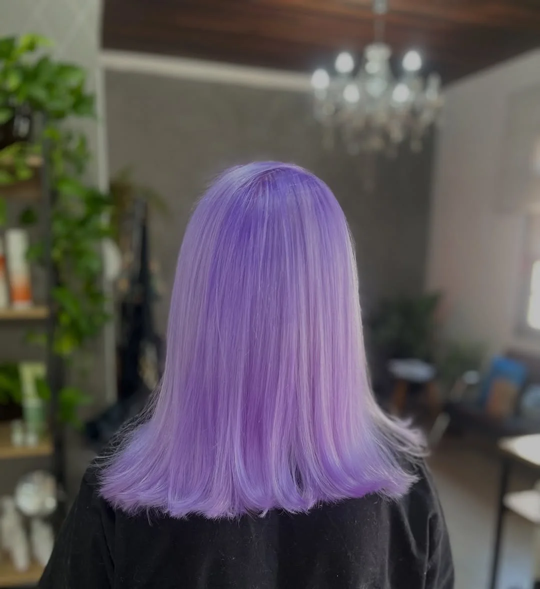 July Hair Colour Ideas 2026 Pastel Lavender Glass Hair For A Modern Fantasy Look