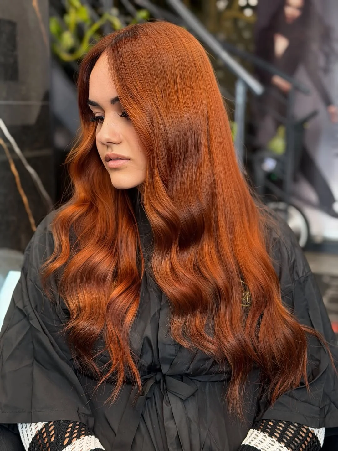 July Hair Colour Ideas 2026 Burnished Copper Waves With Rich Ginger Depth