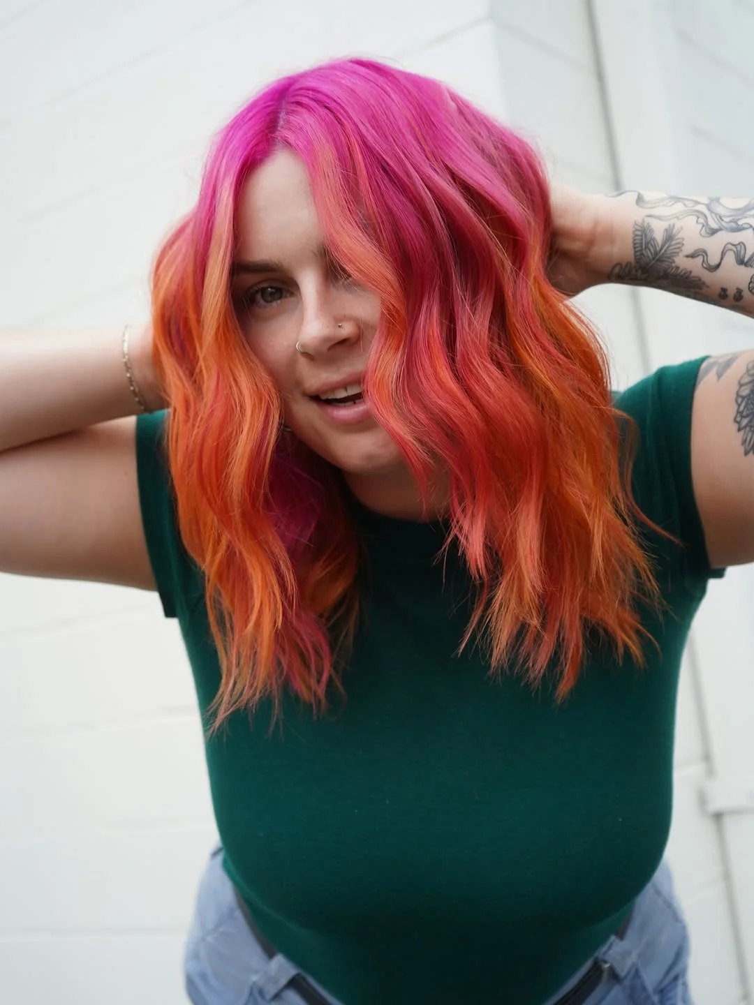 July Hair Colour Ideas 2026 Electric Sunset Melt For Bold Summer Energy