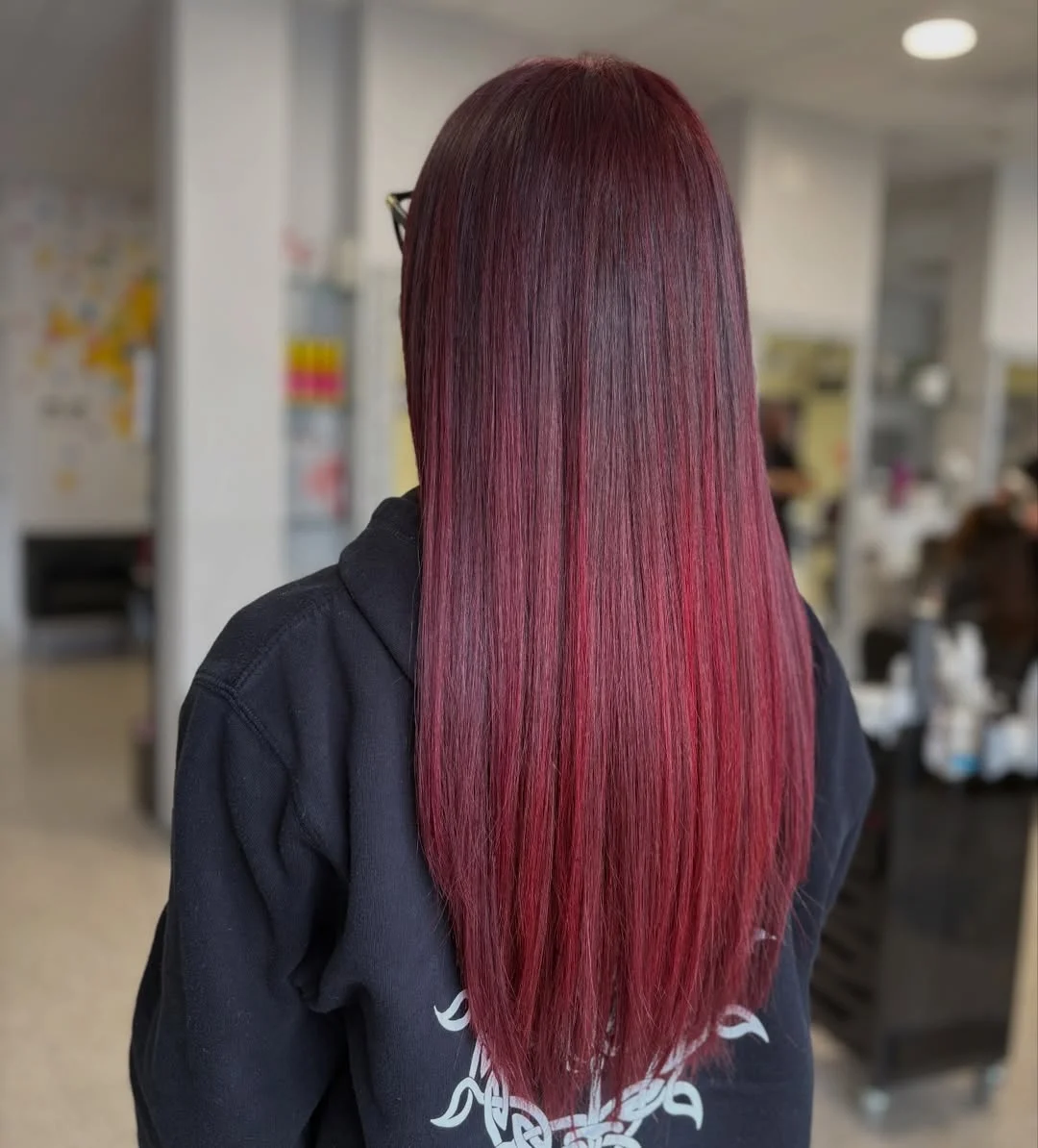 July Hair Colour Ideas 2026 Deep Burgundy Velvet For Dramatic Elegance