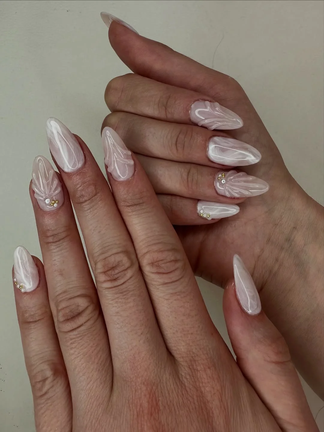 23 July nails design ideas 2026 Ethereal White Butterfly Wing Nails