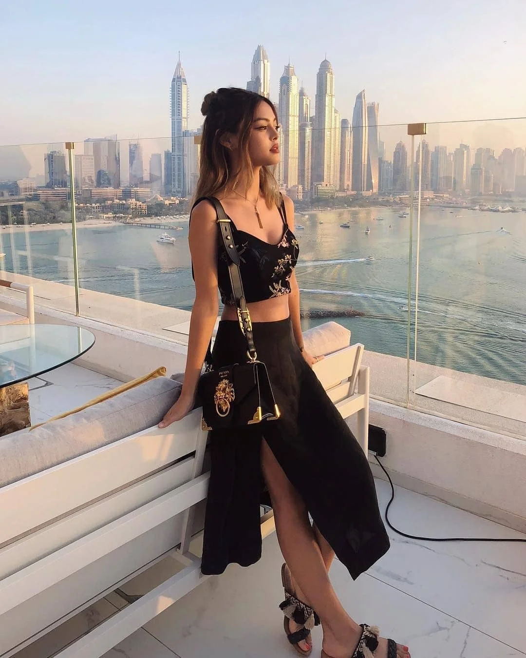 July Outfits Ideas 2026 Black Coordinated Set for a Sophisticated July Night Out