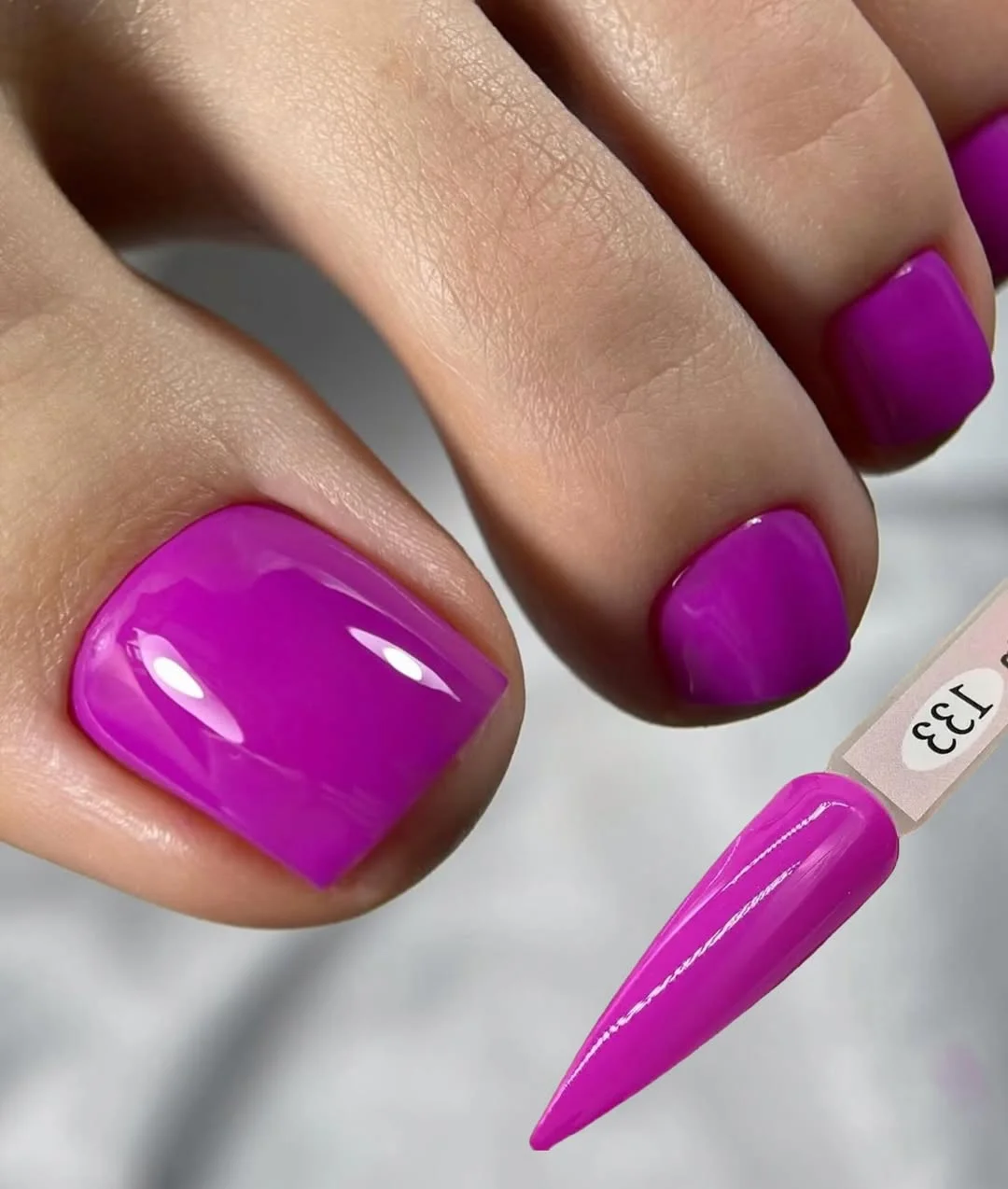 21 July toe nail colours ideas 2026 Vibrant Orchid Pink For Bold Summer Statements