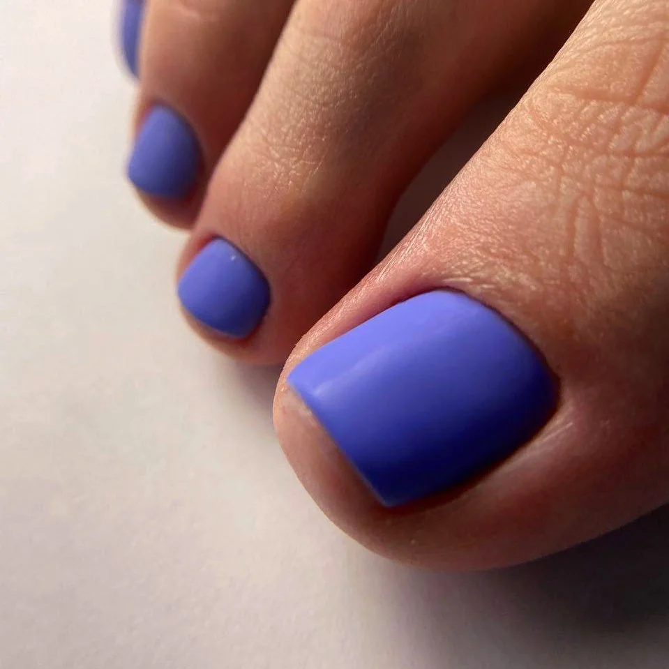 21 July toe nail colours ideas 2026 Periwinkle Blue Pedicure With Modern Pastel Appeal