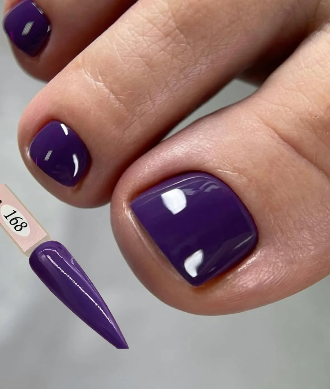 21 July toe nail colours ideas 2026 Rich Violet Pedicure With Jewel-Tone Energy