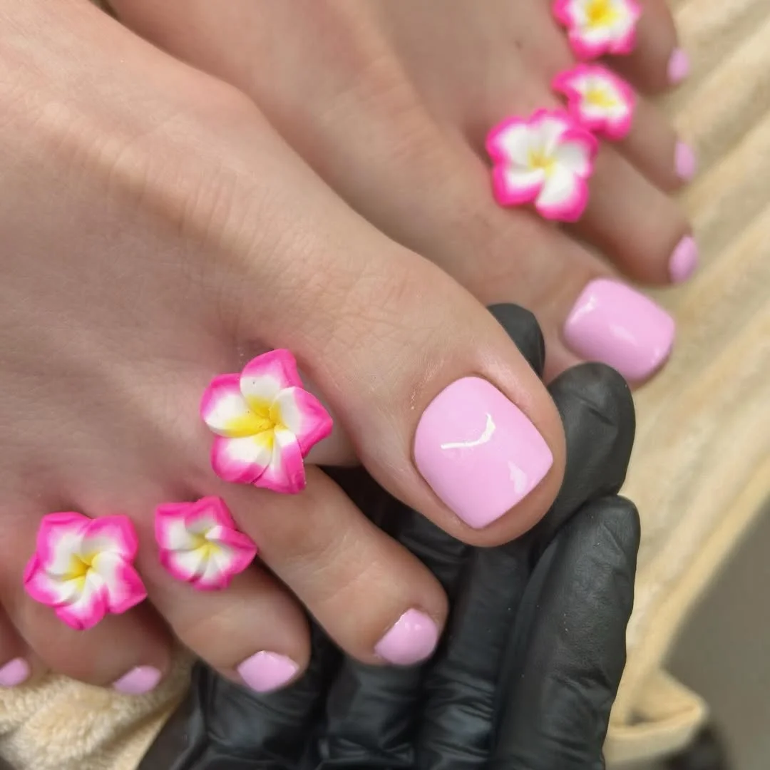 21 July toe nail colours ideas 2026 Tropical Blossom Pink For Vacation Energy