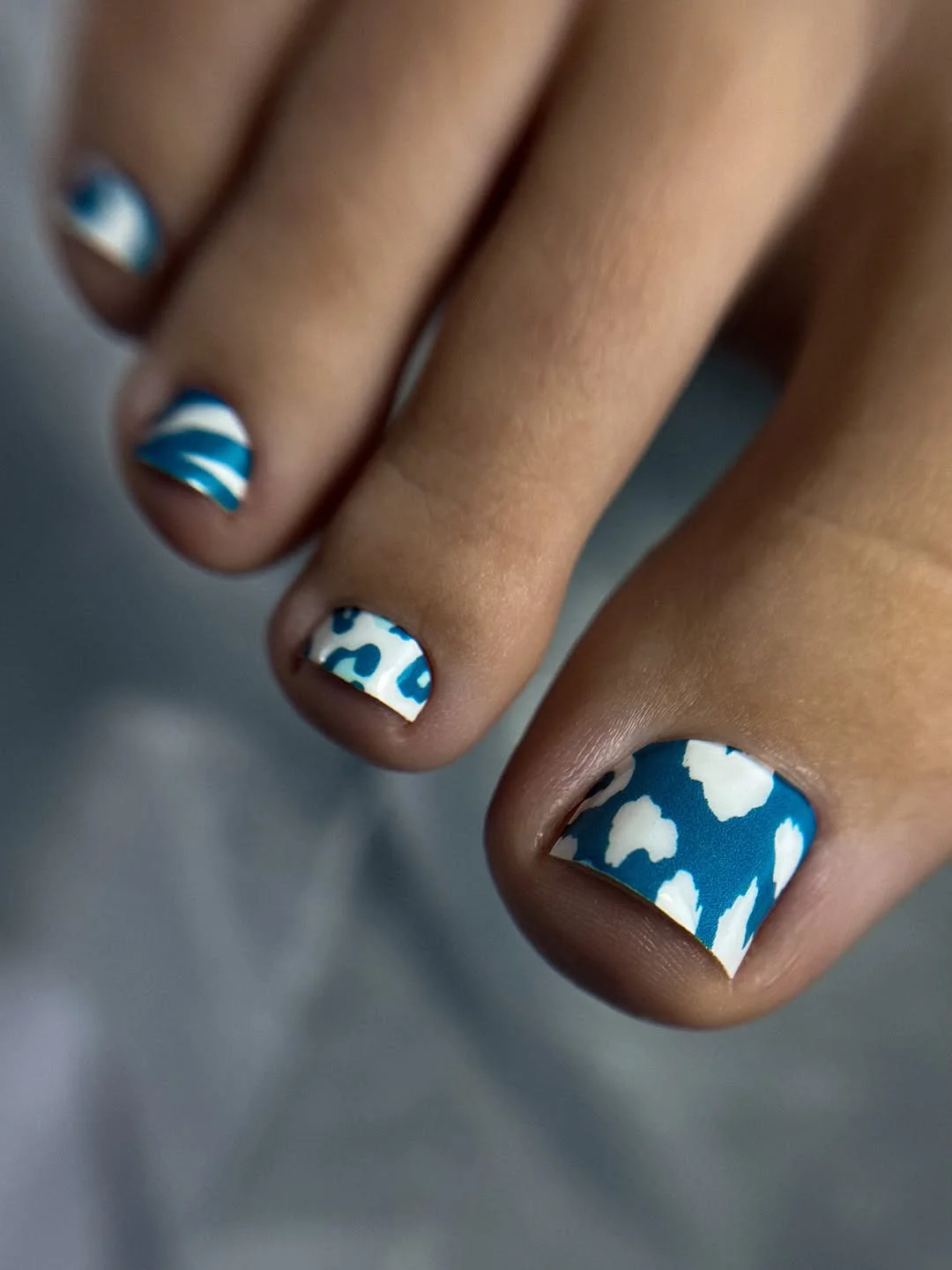 21 July toe nails design - summer ideas 2026 Blue Sky Patterns For Breezy Coastal Days