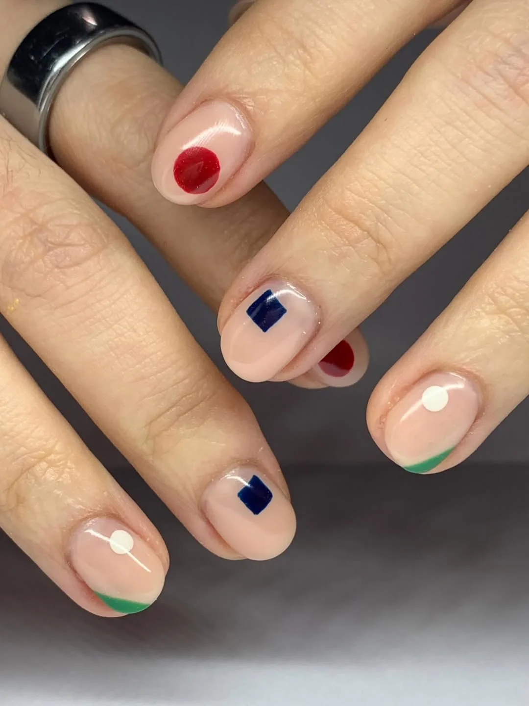 21 plain summer nails 2026 Modern Geometric Nails With Artistic Color Accents
