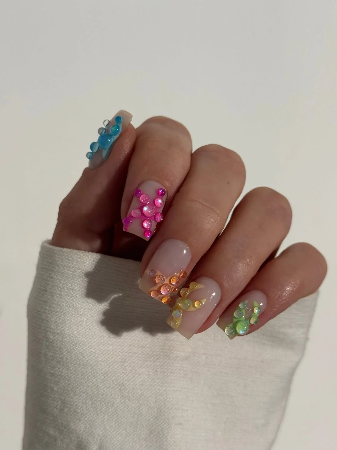 24 starfish summer nails 2026 Bright Candy Starfish Nails With Colorful Jelly Texture