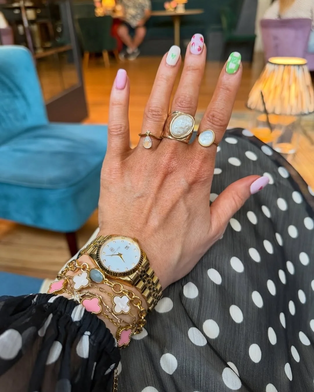 21 summer oval nails 2026 Playful Pastel Mix Nails With Sweet Summer Details