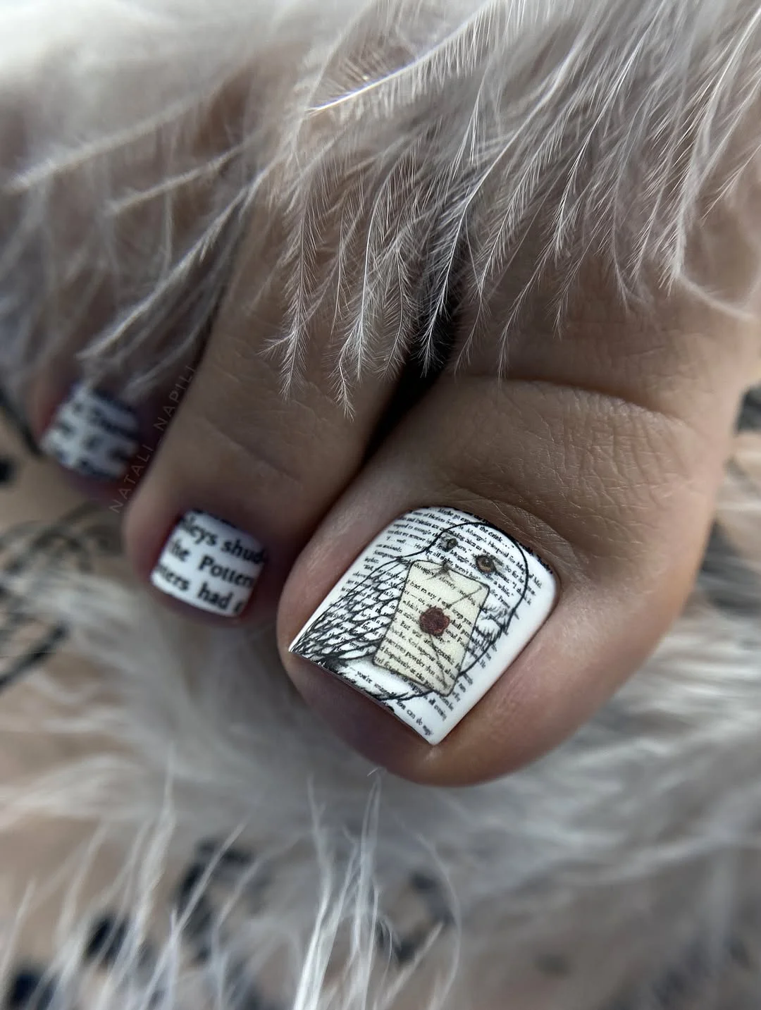 summer pedicure nail art 2026 Storybook Inspired Pedicure For Creative Nail Art Lovers